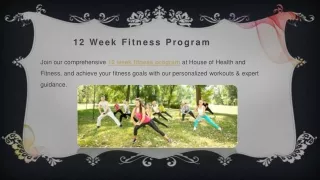 12 Week Fitness Program