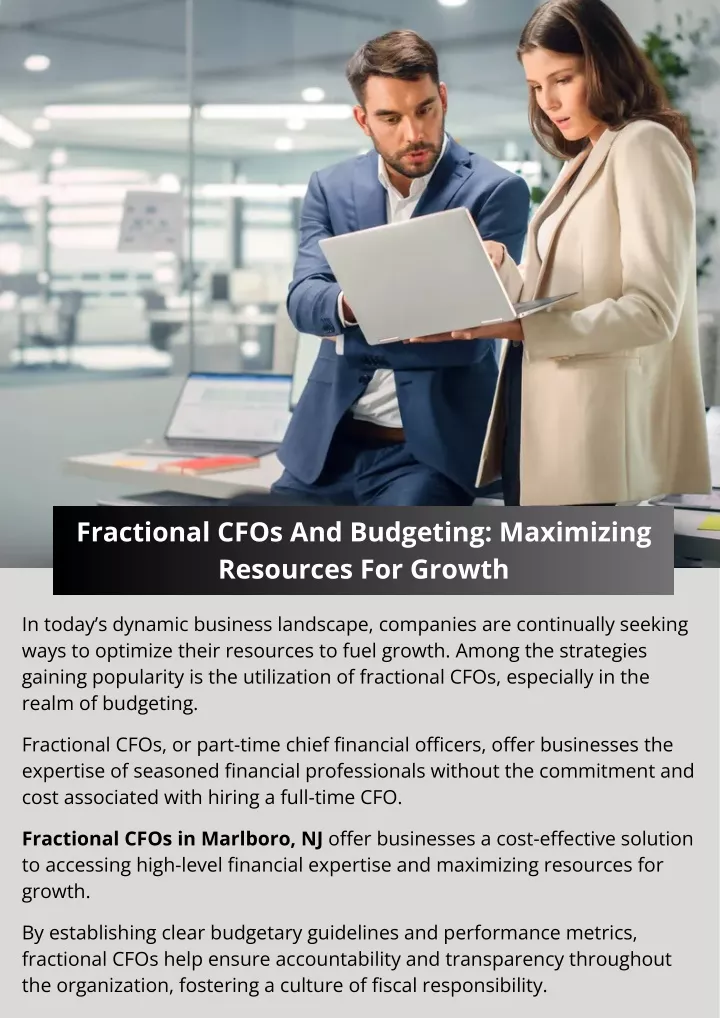 fractional cfos and budgeting maximizing