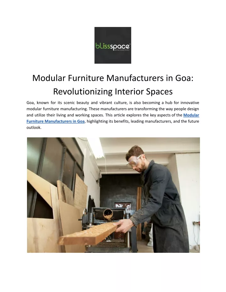 modular furniture manufacturers