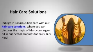 Hair Care Solutions