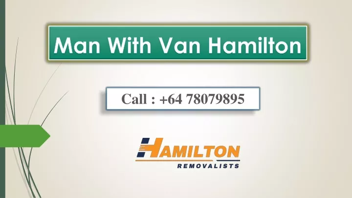 man with van hamilton