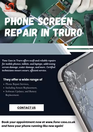 Phone Screen Repair in Truro