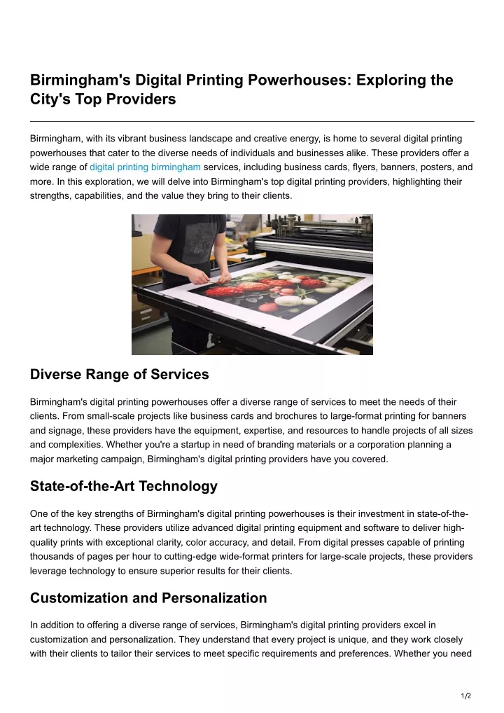 birmingham s digital printing powerhouses