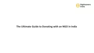 The Ultimate Guide to Donating with an NGO in India