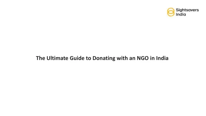 the ultimate guide to donating with