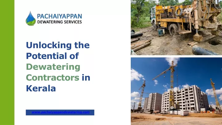 unlocking the potential of dewatering contractors