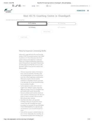 Best IELTS Coaching Centre in Chandigarh _ Abroad Gateway