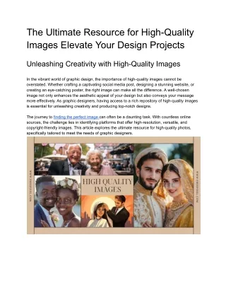 The Ultimate Resource for High-Quality Images Elevate Your Design Projects