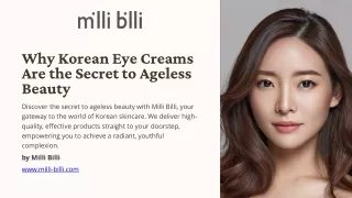Why Korean Eye Creams Are the Secret to Ageless Beauty