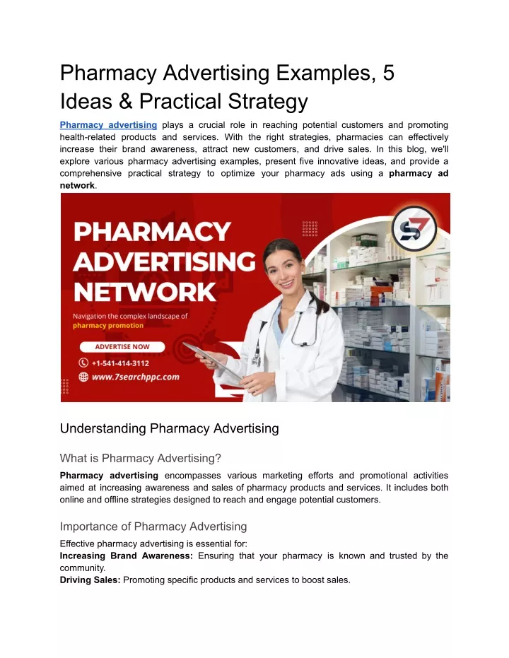 pharmacy advertising examples 5 ideas practical