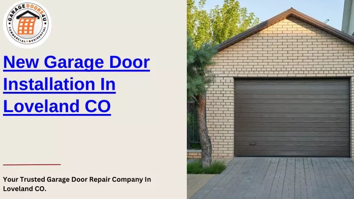 new garage door installation in loveland co