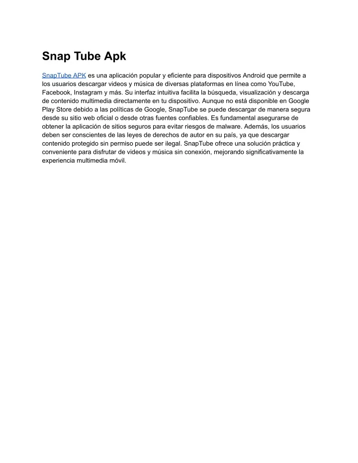 PPT snap tube apk PowerPoint Presentation free download ID:13300495 PPT snap tube apk PowerPoint Presentation free download ID:13300495