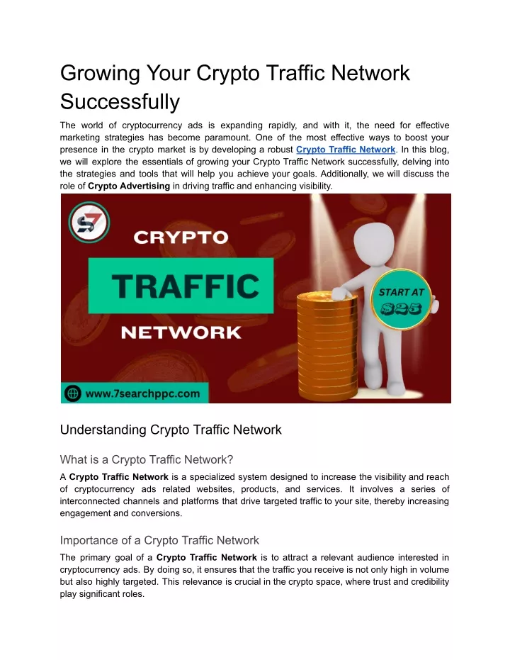 growing your crypto traffic network successfully