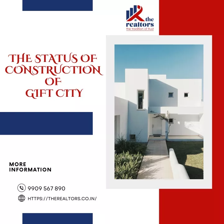 the status of construction of gift city