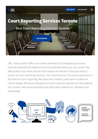Comprehensive Guide to Court Reporting Services in Toronto