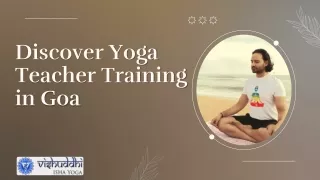 Discover Yoga Teacher Training in Goa