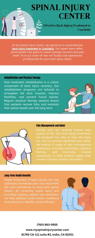 Effective Back Injury Treatment in Coachella at Spinal Injury Center