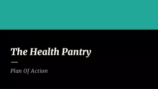 The Health Pantry - POA