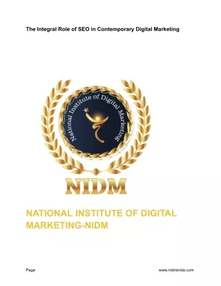 Digital Marketing Institute in Bangalore