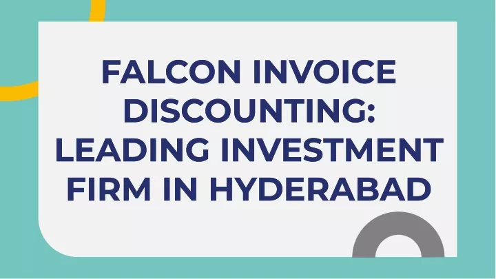 falcon invoice discounting leading investment