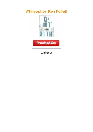 Whiteout by Ken Follett