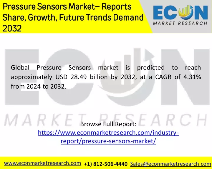 pressure sensors market reports share growth