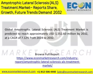 Amyotrophic Lateral Sclerosis (ALS) Treatment Market