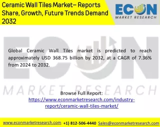 Ceramic Wall Tiles Market