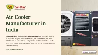 Air Coolers Manufacturer in India