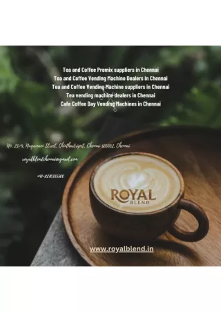 Tea and Coffee Premix suppliers in Chennai