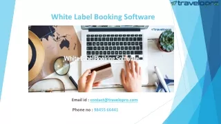 White Label Booking Software