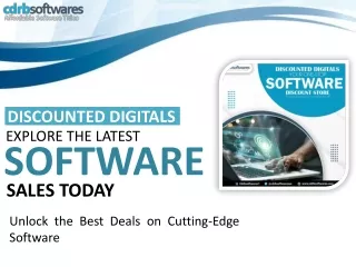 Discounted Digitals Explore the Latest Software Sales Today