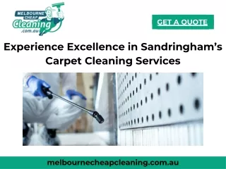 Experience Excellence in Sandringham’s Carpet Cleaning Services