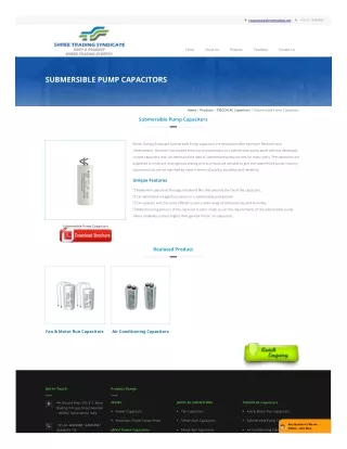 Submersible Pump Capacitors