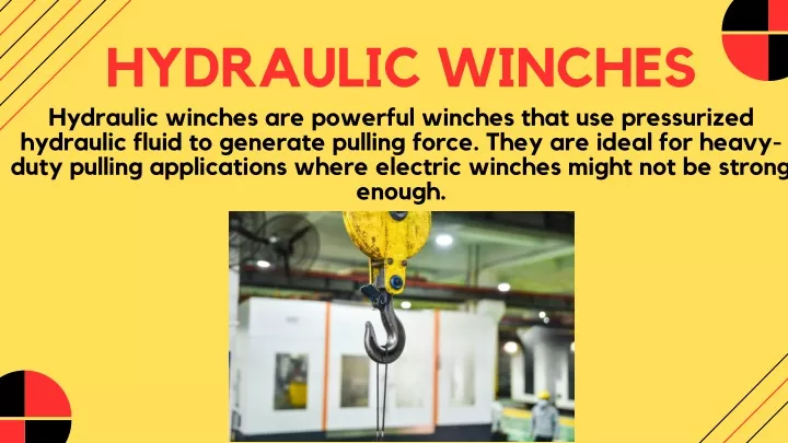 hydraulic winches