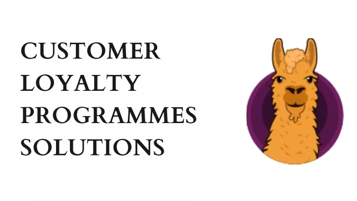 customer loyalty programmes solutions