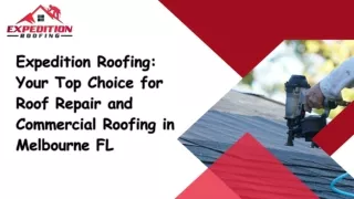 Roof Repair Contractor Melbourne FL