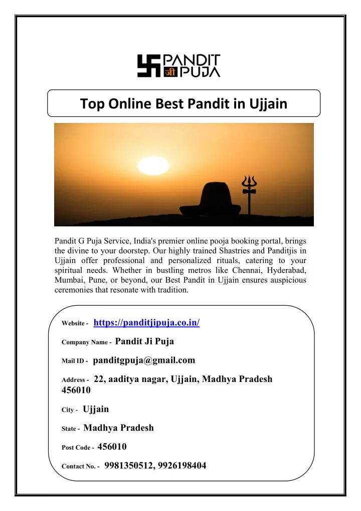 top online best pandit in ujjain