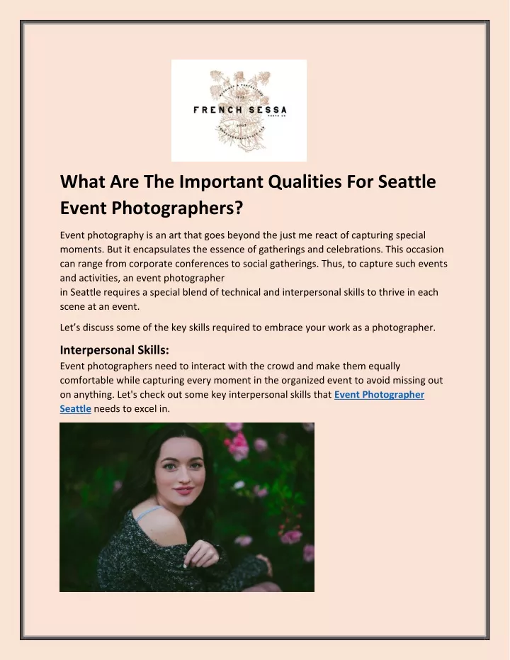 what are the important qualities for seattle