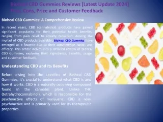 bioheal cbd gummies reviews latest update 2024
