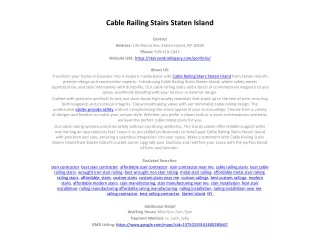 cable railing stairs staten island