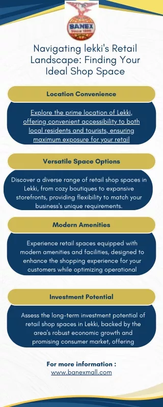 Prime Retail Shop Spaces in Lekki: Your Gateway to Business Success