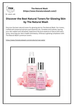Best Natural Toners for Glowing Skin by The Natural Wash (1)