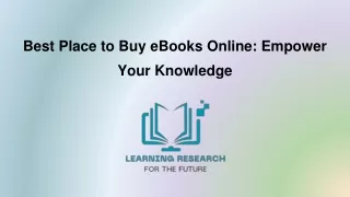 Best Place to Buy eBooks Online: Learning Research