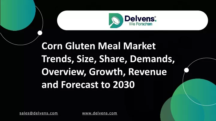 corn gluten meal market trends size share demands