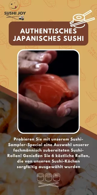Beste japanische Sushi-Platte bei Sushi Joy