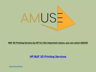 mjf 3d printing services by hp for this important