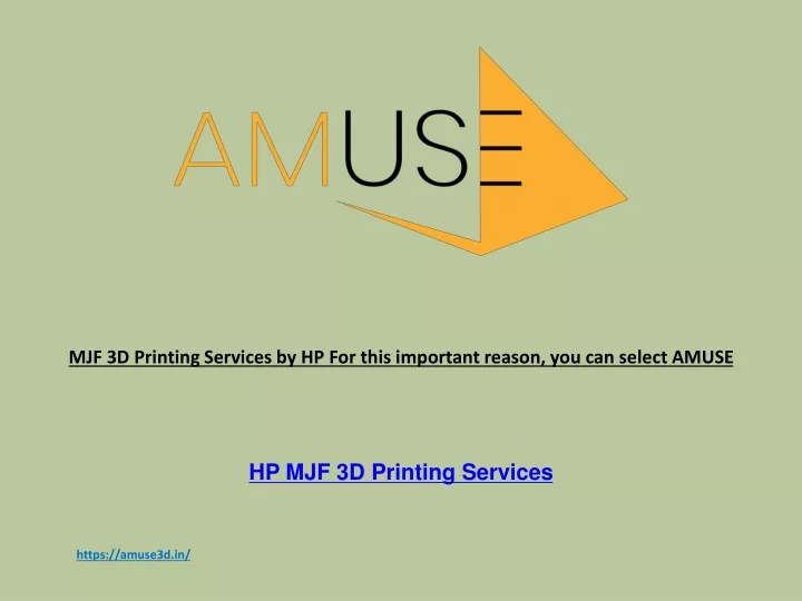 mjf 3d printing services by hp for this important