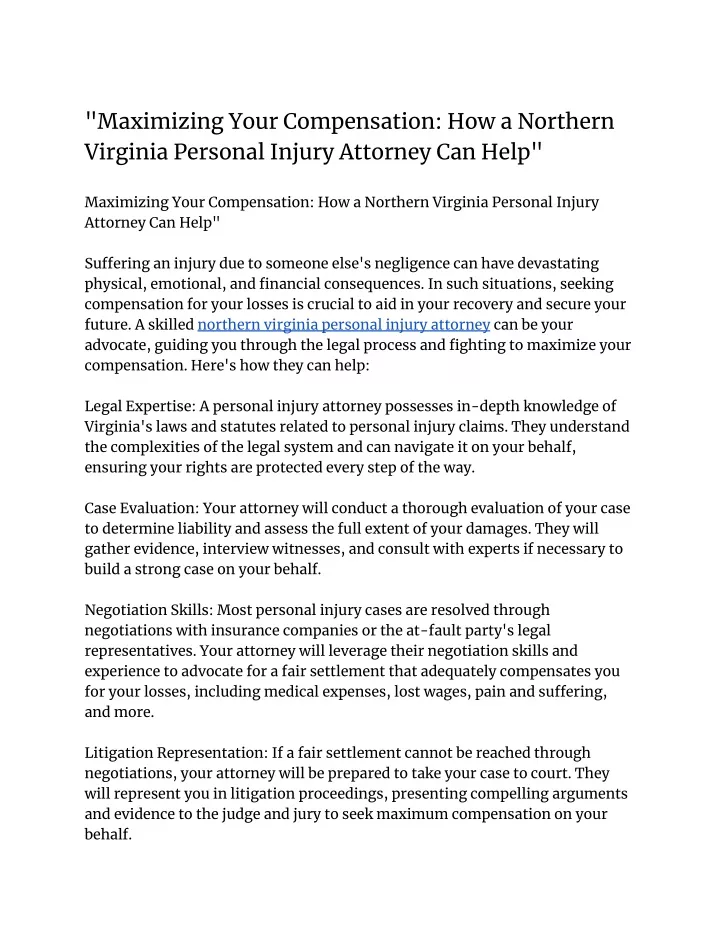 maximizing your compensation how a northern