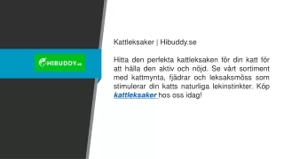 Kattleksaker  Hibuddy.se